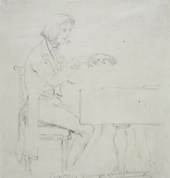 Frederic Chopin at the Grand Piano